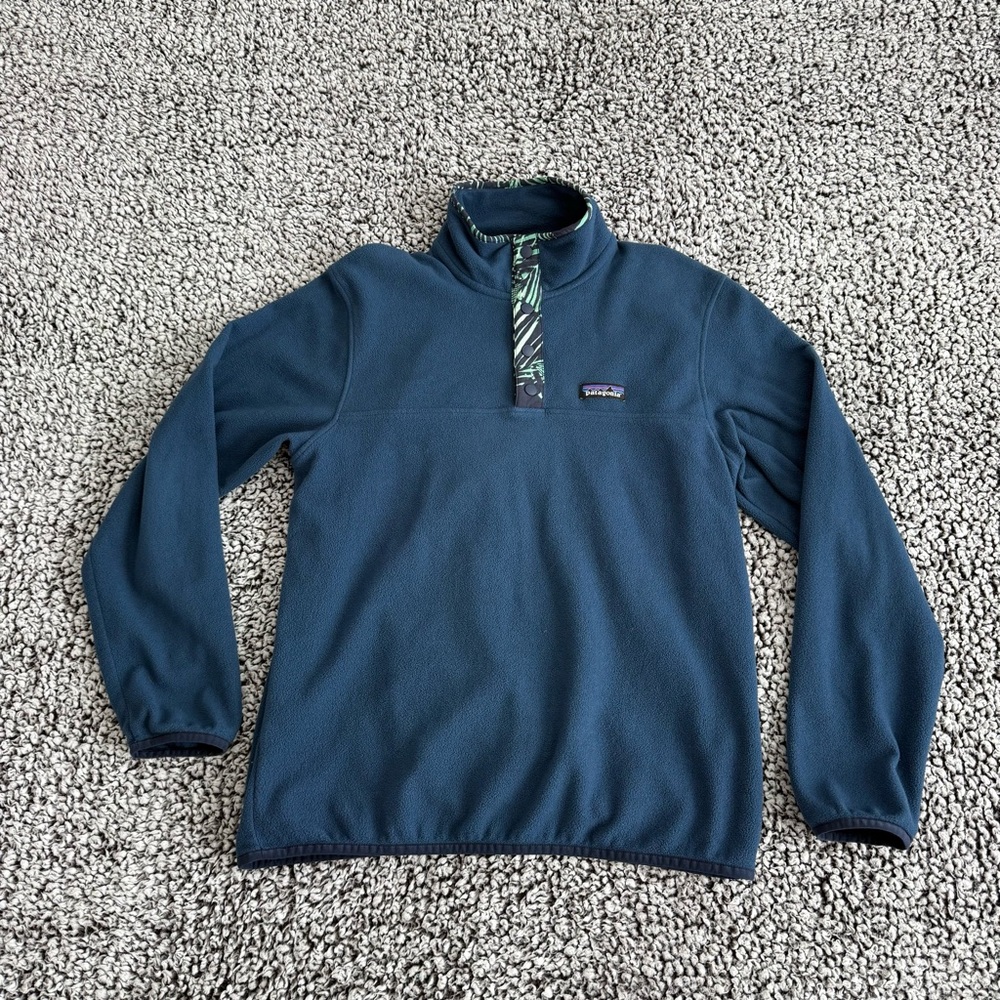 Patagonia Blue Fleece Pullover